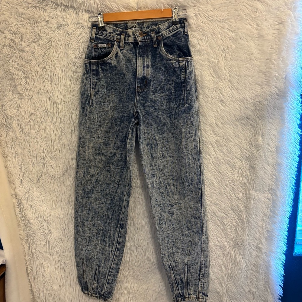 Ultimate Vintage 80s Chic Stonewashed Jeans Size 7 Junior
